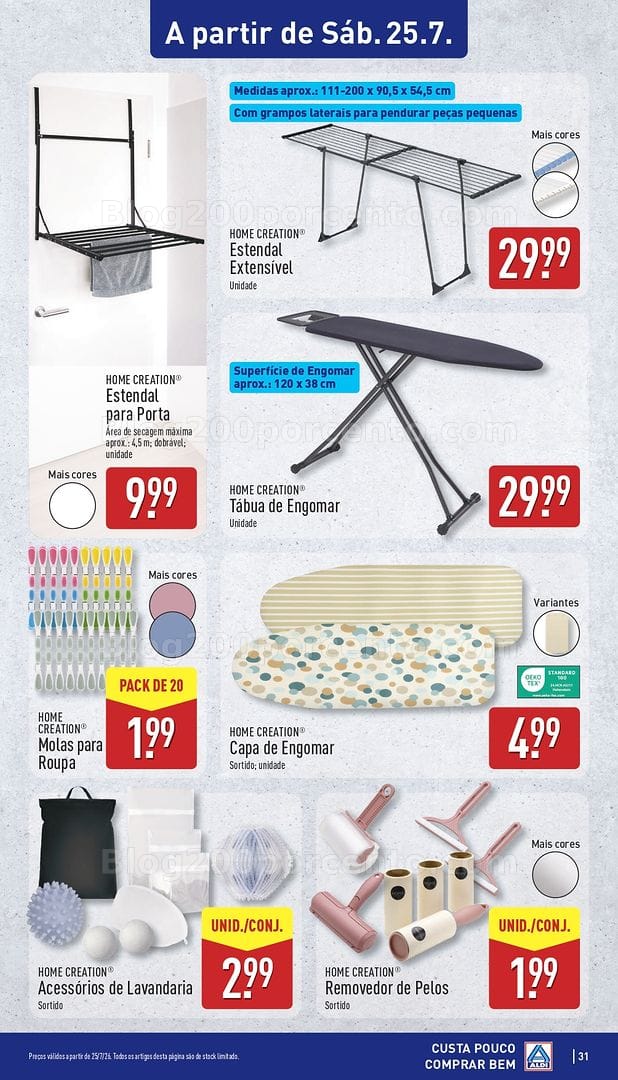 Antevisão Folheto ALDI Promoções de 20 a 26 julho